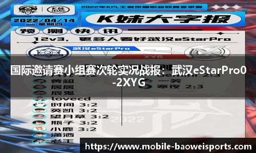国际邀请赛小组赛次轮实况战报：武汉eStarPro0-2XYG